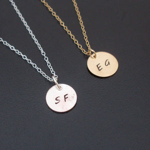 Initial Monogram Necklace-FrostedWillow