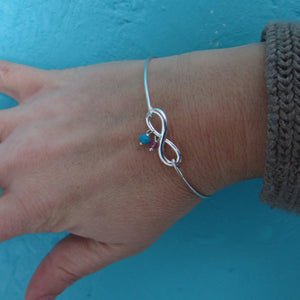 New Mom Personalized Birthstone Infinity Bracelet