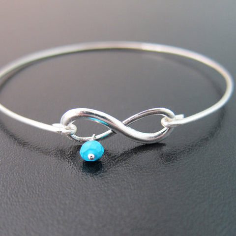 Image of New Mom Personalized Birthstone Infinity Bracelet-FrostedWillow