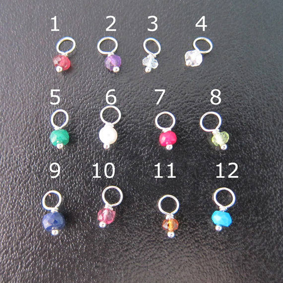 Personalized Birthstone and Initial Family Tree Bracelet for Mom-FrostedWillow