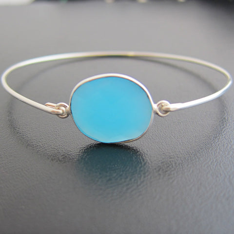Image of Blue Chalcedony Bracelet-FrostedWillow