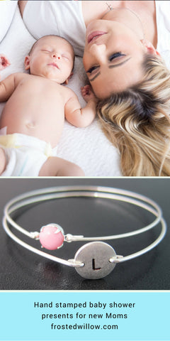 Image of My Sweet Baby Girl New Mom Bracelet Set-FrostedWillow