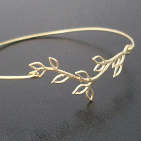 Image of Olive Branch Bracelet Bridesmaids Gift-FrostedWillow
