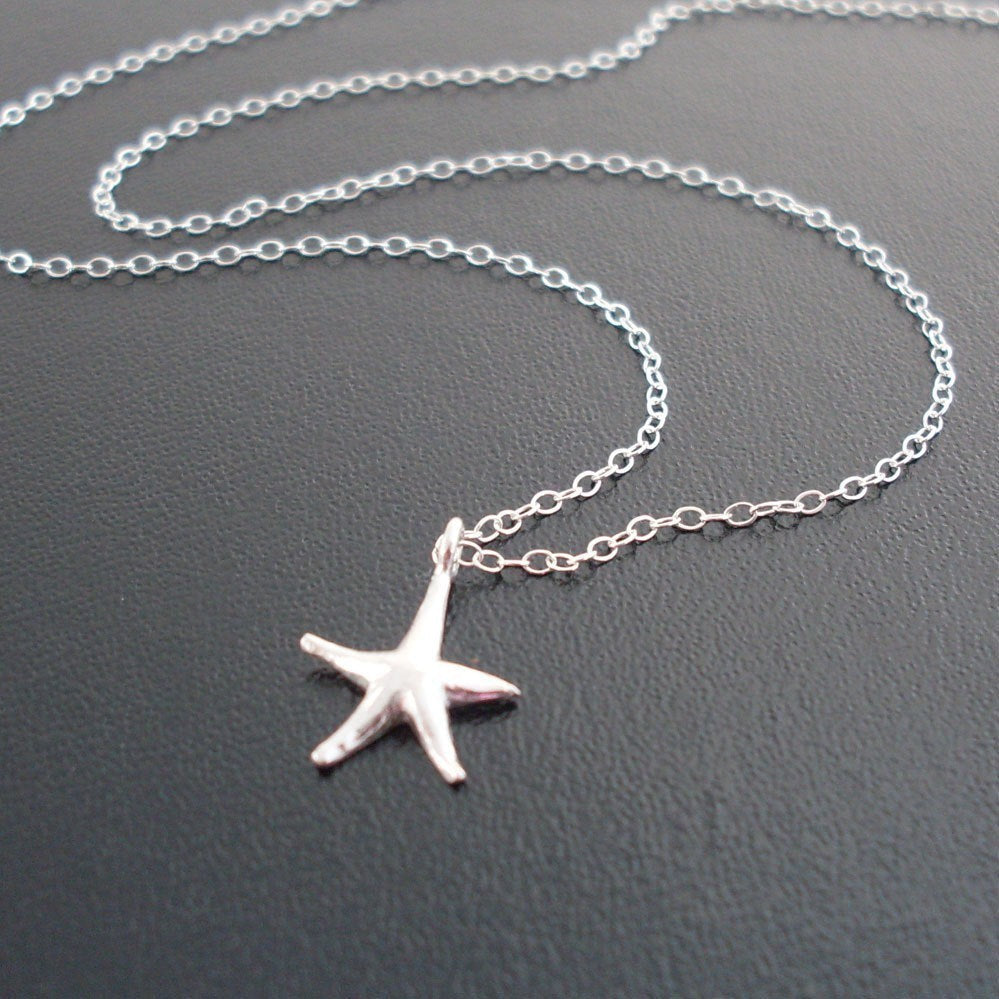 Sea Star Necklace-FrostedWillow