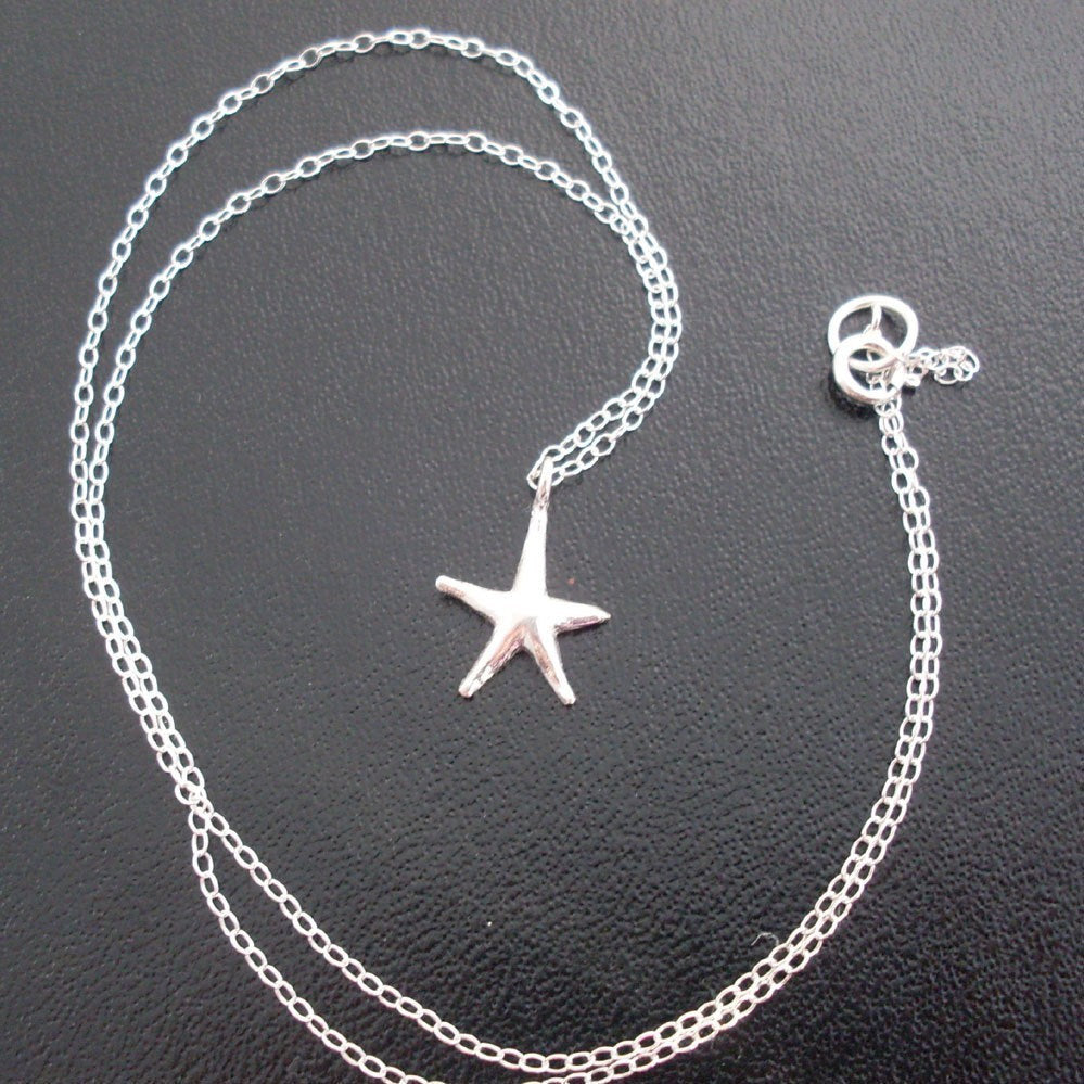 Sea Star Necklace-FrostedWillow