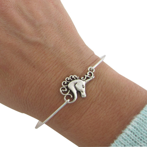 Image of Unicorn Bangle Bracelet-FrostedWillow