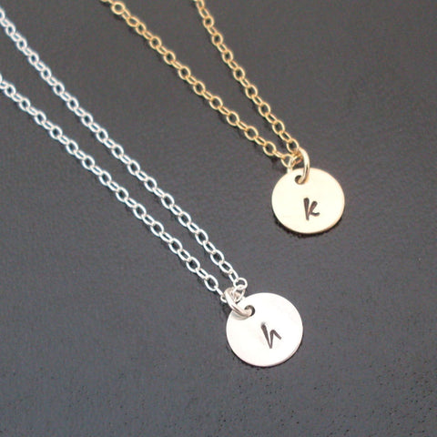 Personalized Initial Necklace-FrostedWillow