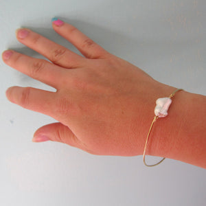 Freeform Cultured Freshwater Pearl Bracelet