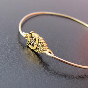 Owl Bangle Bracelet