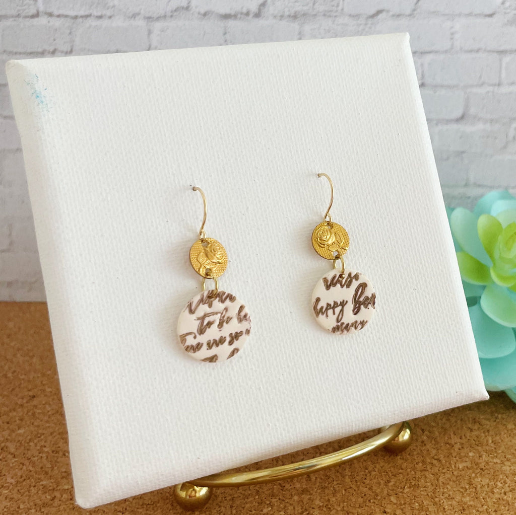 Love Letter Earrings, Lovers Earrings, Lightweight Statement Elegant Dangles, Gift for Girlfriend, Cool Unique Gifts for Her, Sorry Gift