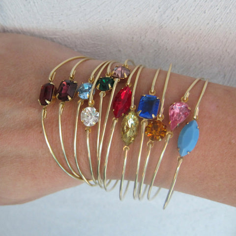 Image of Simulated Birthstone Bracelet-FrostedWillow