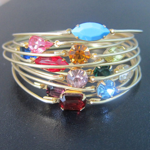 Simulated Birthstone Bracelet-FrostedWillow