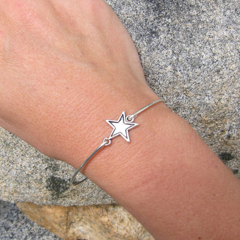 Image of Silver Star Bracelet-FrostedWillow
