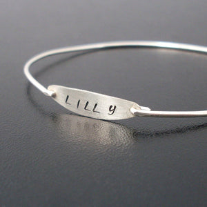 Hand Stamped Custom Name Bracelet