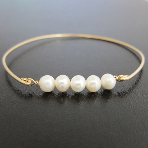 Image of Cultured Freshwater Pearl Bracelet-FrostedWillow