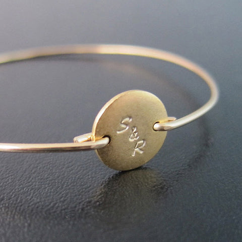 Image of Couple Initial Bracelet-FrostedWillow