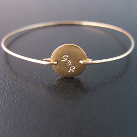 Image of Couple Initial Bracelet-FrostedWillow