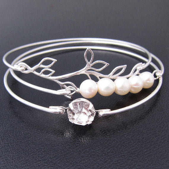 White Cultured Freshwater Coin Pearl Bracelet-FrostedWillow