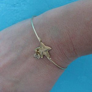Starfish - Personalized Bracelet with Initial Charm