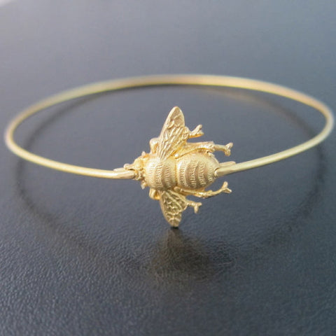 Image of Save the Bees Bumble Bee Bracelet-FrostedWillow