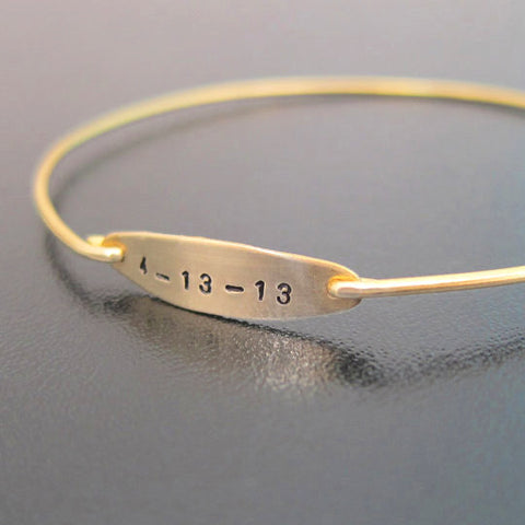 Personalized Birth Date Bracelet-FrostedWillow