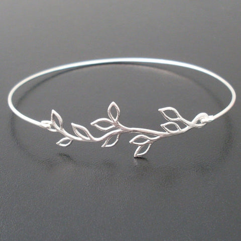 Olive Branch Bracelet Bridesmaids Gift-FrostedWillow