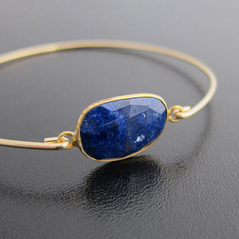 Image of Blue Lapis Lazuli Bracelet-FrostedWillow
