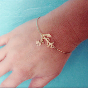 Anchor Personalized Date Bracelet