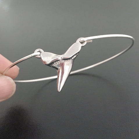 Image of Shark Tooth Bangle Bracelet-FrostedWillow