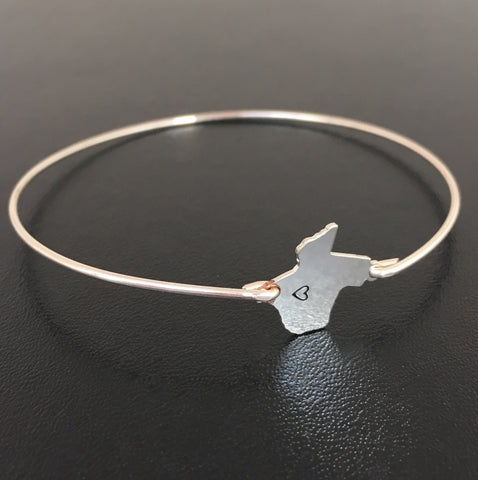 Image of Texas Heart Bracelet-FrostedWillow