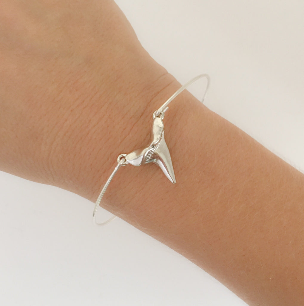 Shark Tooth Bangle Bracelet-FrostedWillow