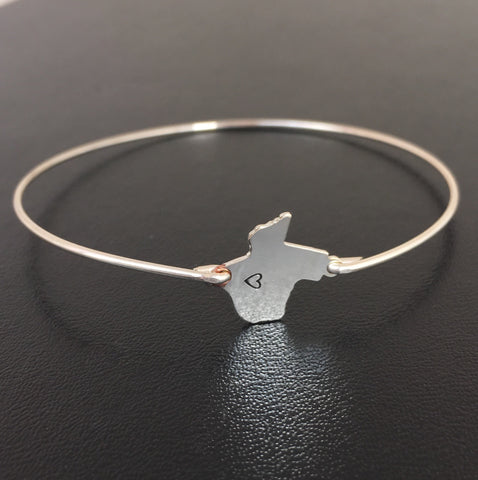 Image of Texas Heart Bracelet-FrostedWillow