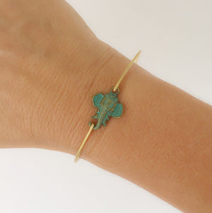 Green Elephant Bracelet