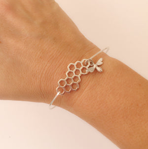 Honeycomb Bee Bracelet