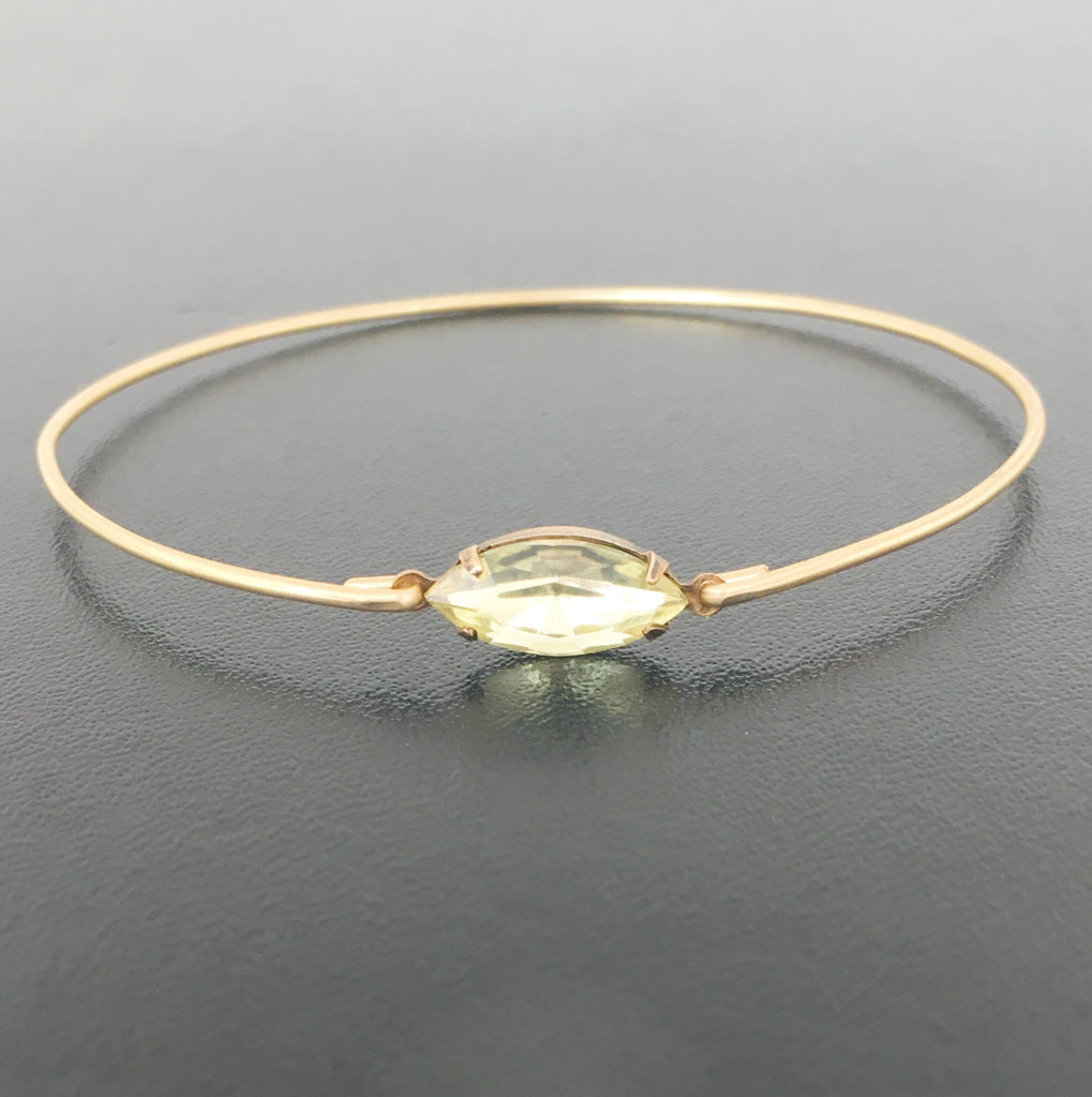 Light Green Glass Stone bracelet-FrostedWillow