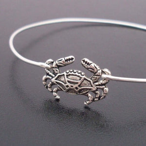 Crab Cancer Bangle Bracelet