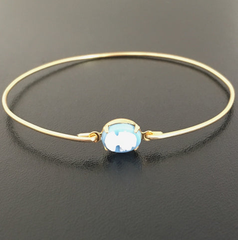 Image of Blue Cameo Bangle Bracelet, Victorian Style-FrostedWillow