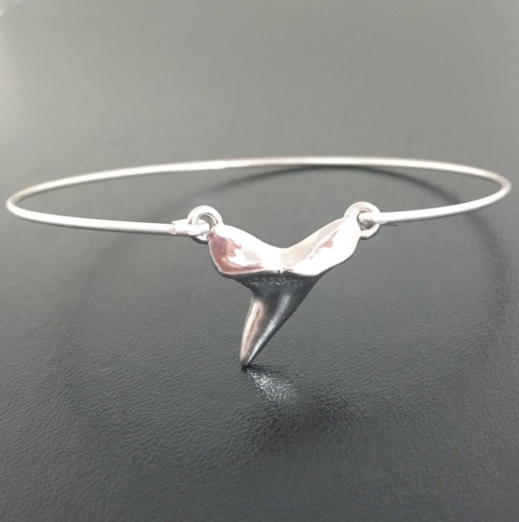 Shark Tooth Bangle Bracelet-FrostedWillow